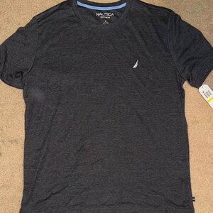 Nautica Men's Dark Gray Short Sleeve Tee